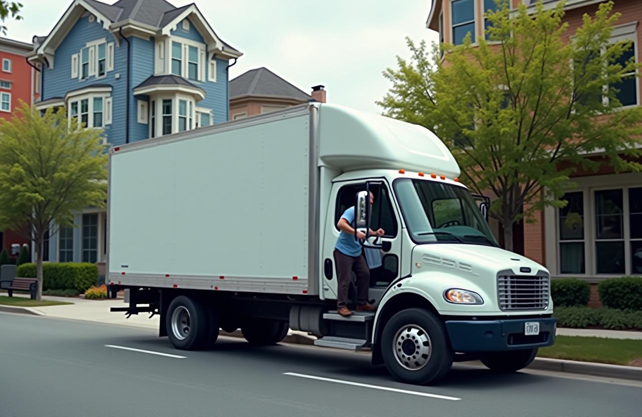Regional short-haul truck making local delivery